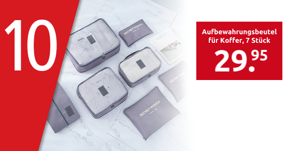 Aufbewahrungsbeutel für Koffer, 7 Stück