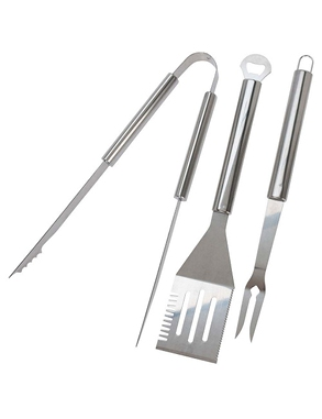 Grillzubehör, 3er-Set, aus Edelstahl