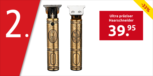 Ultra präziser Haarschneider, goldfarben