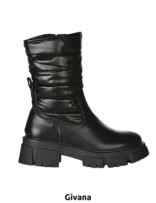 GIVANA Damenstiefel, im Chunky Boots-Style, schwarz