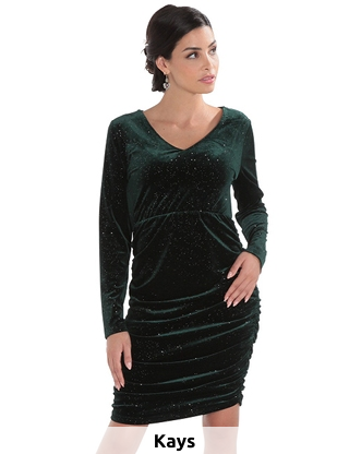 Kleid mit Glitter, grün