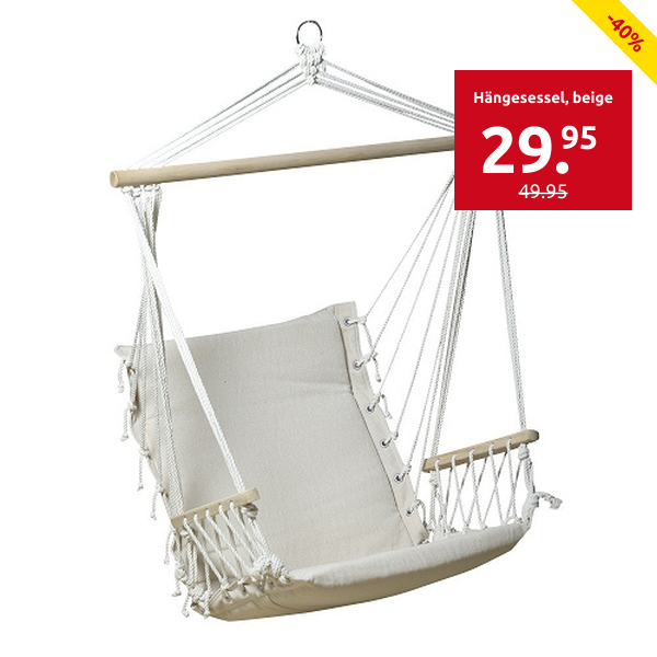 Hängesessel, beige