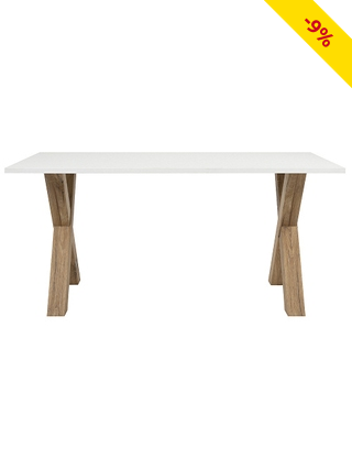 Tisch «Avant», L 160 x B 90 x H 76 cm, Dekor holz/weiss