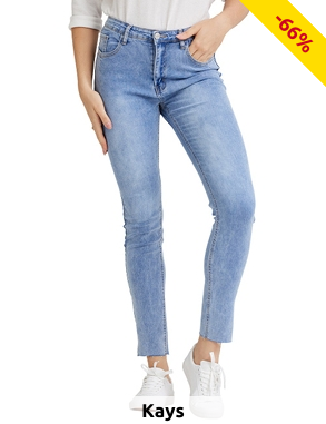 Jeans slim fit «Trendy», blau verwaschen