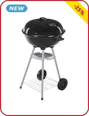 Holzkohlegrill, verchromt