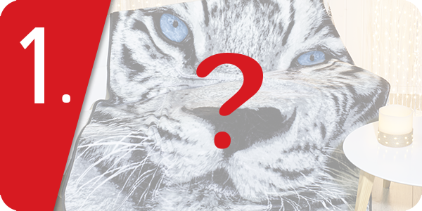 Fleecedecke «Tiger», 152 x 203 cm