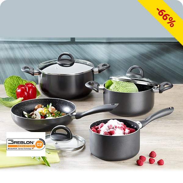 Kochtopf-Set «Stein», Set, 7-teilig