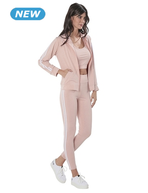 Sport-Ensemble, 3-teilig, rosa