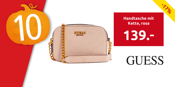 GUESS Handtasche mit Kette, rosa