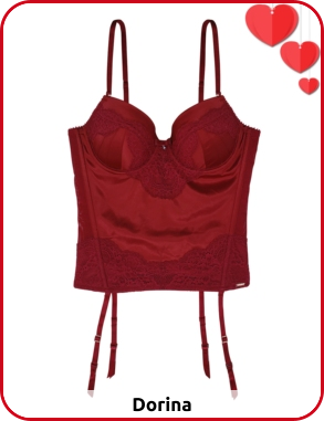 Korsett Cup B Dorina, rot
