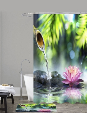 Duschvorhang «Lotus», 180 x 180 cm