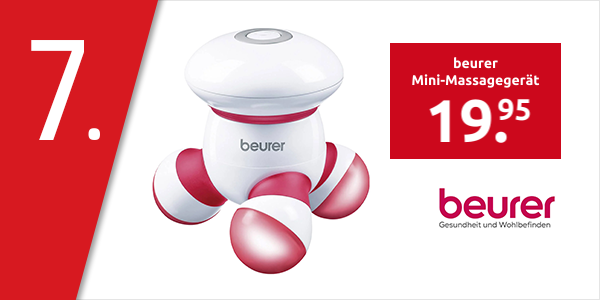 beurer Mini-Massagegerät «MG 16», LED, 9,8 x 9,8 x 9,5 cm