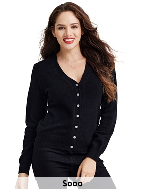 Strickjacke «Amore», cognac