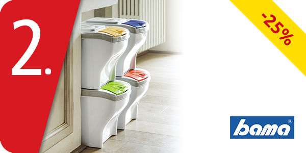 Recycling-Eimer «Poker», Set, 4 Stück