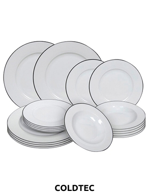 COLDTEC Geschirrset «WB», 18 Teile, 6 Personen