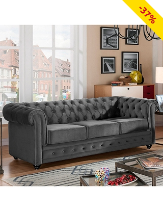 Sofa «Chesterfield», grau