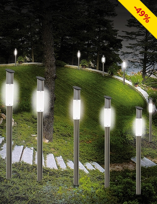 Solarlampen LED Sticks, 4 Stück