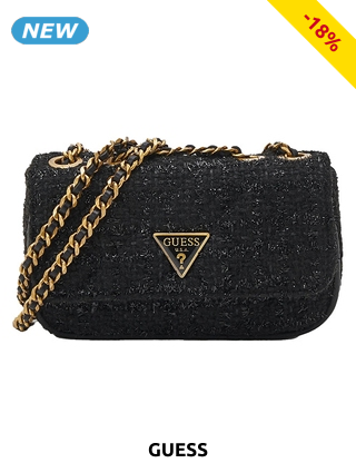 GUESS Tasche aus Wolle «Cessily», schwarz