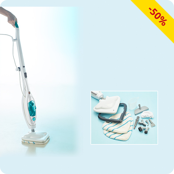 Dampfreiniger Steamer Mop 10-in-1, blau