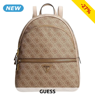 GUESS Rucksack «Monogram», beige