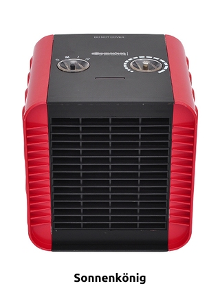 Sonnenkönig Keramik-Heizlüfter «Cuby», mit Thermostat
