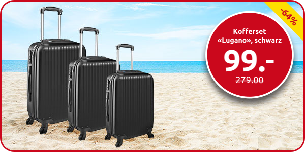 Kofferset «Lugano», schwarz
