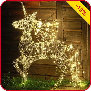 Licorne illuminée 450 LED