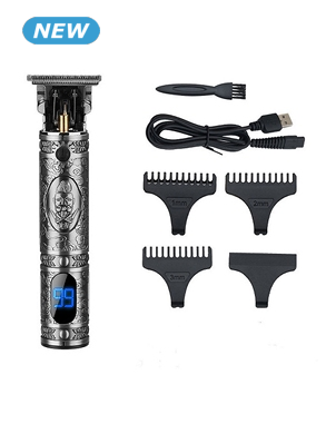 Ultrapräziser Haarschneider «Hair Clipper», mit Bildschirm, silberfarben