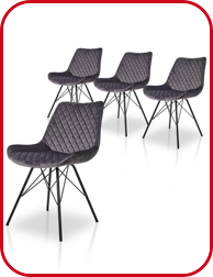 Set 4 Stühle «Mary»