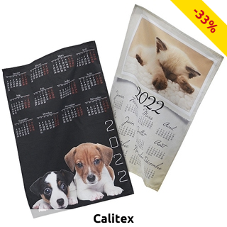Calitex Küchentücher «Kalendarien», 2 Stück
