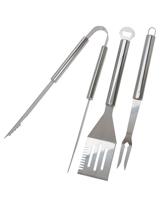 Grillzubehör, 3er-Set, aus Edelstahl