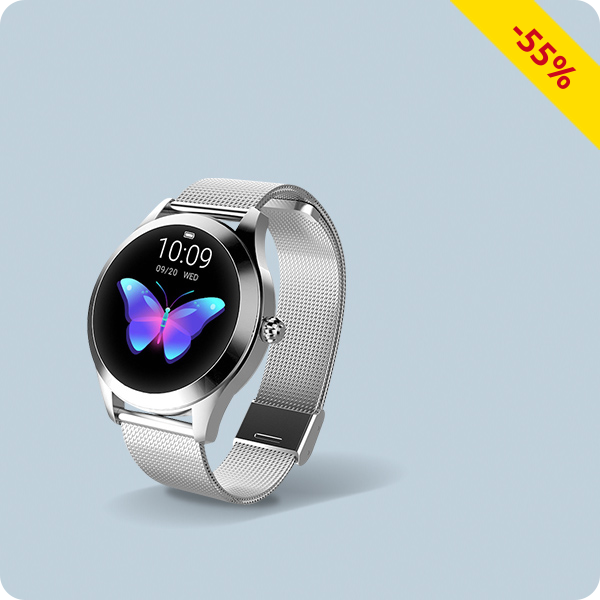 Smartwatch, silberfarben