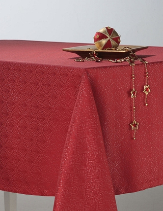 Tischdecke «Lena», 140 x 350 cm, rot