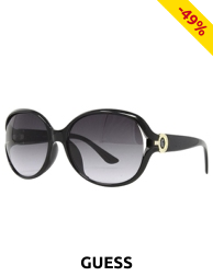 GUESS Grosse Sonnenbrille, schwarz