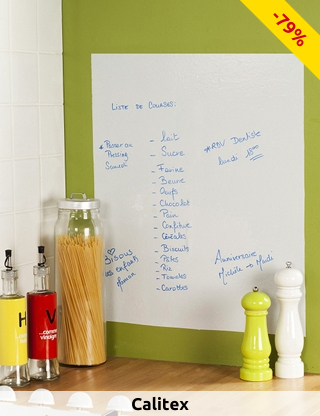 Calitex Klebefolie Notizwand, weiss