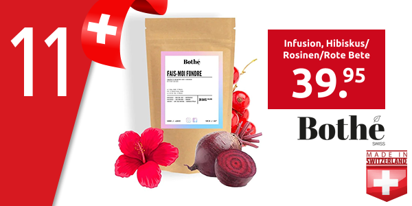 Bothé Swiss Infusion «Fais-moi fondre», Hibiskus/Rosinen/Rote Bete, 100 g