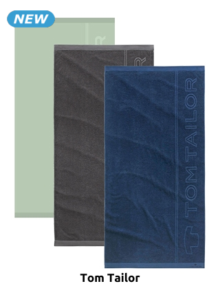 TOM TAILOR Badetuch «Tom Tailor», reine Baumwolle, marine