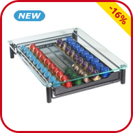 Verstellbare Kapselschublade für ca. 60 Stück