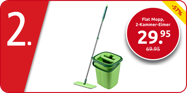 Flat Mopp, 2-Kammer-Eimer