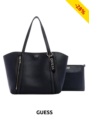GUESS Handtasche «Naya», schwarz