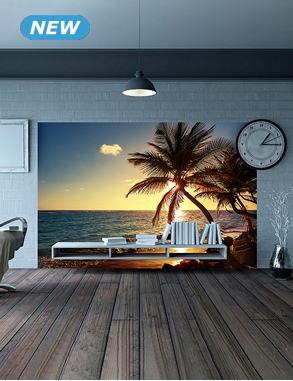 Deko-Tapete «Strand», 180 x 300 cm