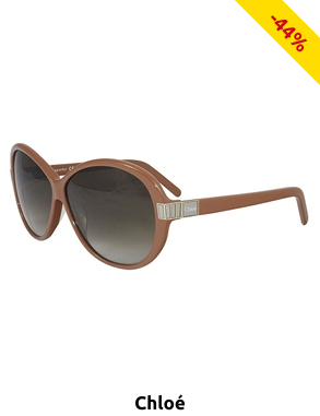 Chloé Damensonnenbrille, braun/gelb