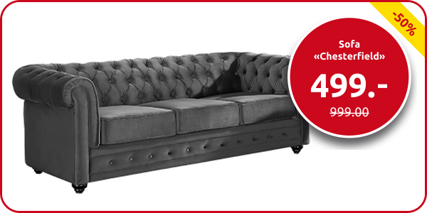 Sofa «Chesterfield», grau