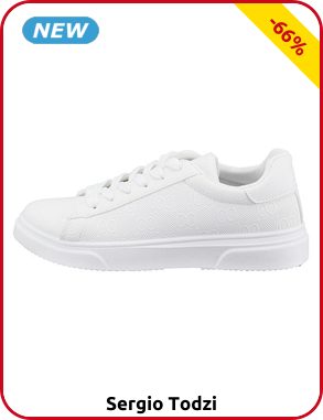 Sergio Todzi Damen-Sneakers mit Prägung, weiss