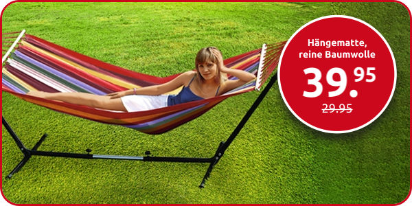 Hängematte, reine Baumwolle