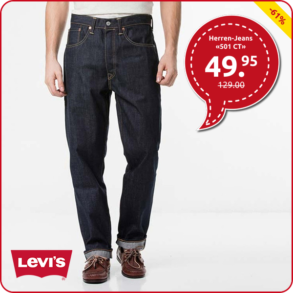 Levi's Herren-Jeans «501 CT», L32, dunkelblau