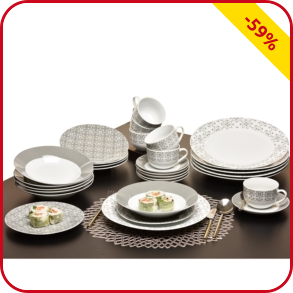 Tafelservice Grey, 30-tlg