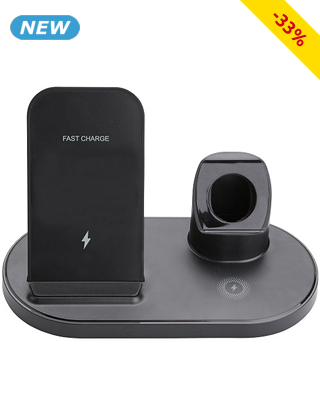 Kabellose Ladestation 3-in-1, für 3 Geräte gleichzeitig