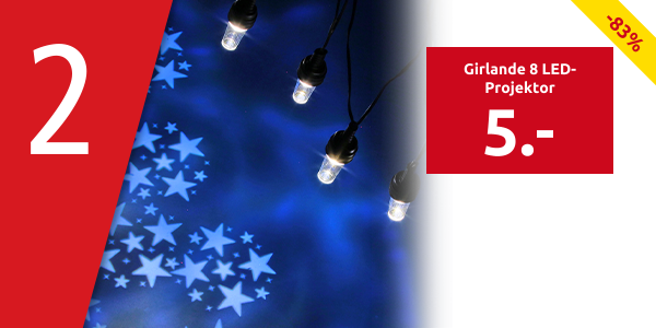 Girlande 8 LED-Projektor