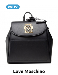 Love Moschino Rucksack aus Kunstleder, schwarz